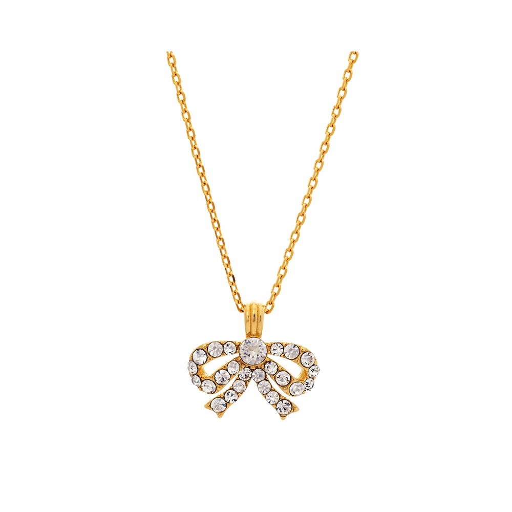 Lily and Rose Petite Antoinette bow necklace gold