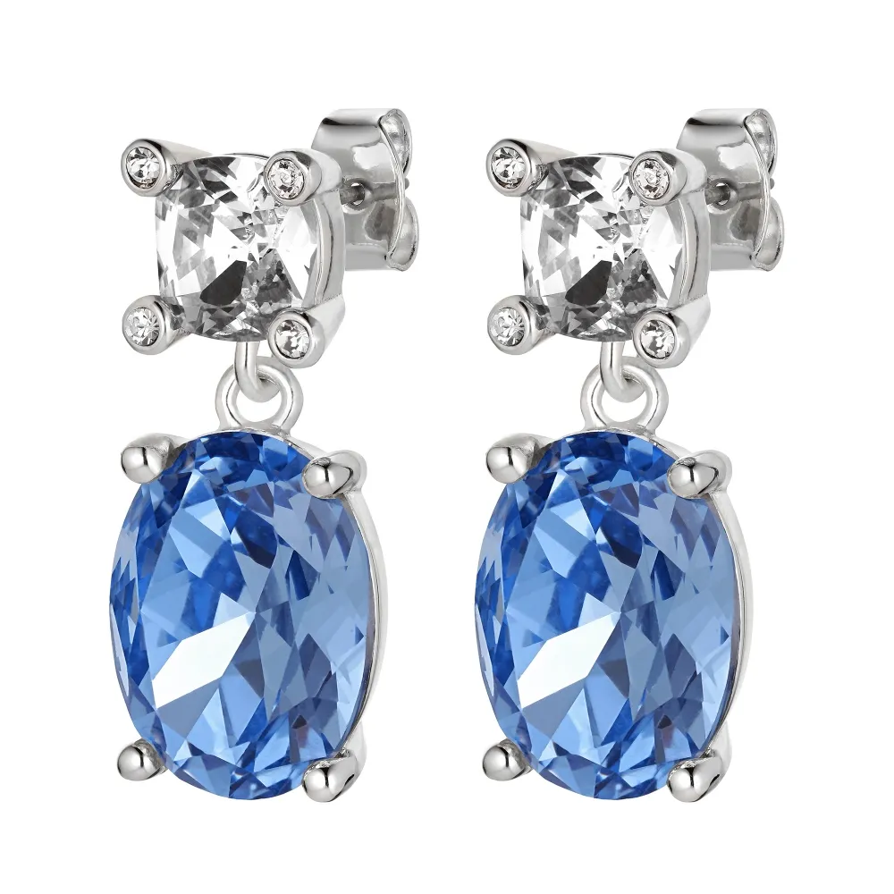 DYRBERG/KERN ANTONIA EARRINGS CRYSTAL/BLUE