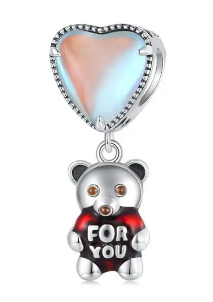 JBX charm Love Bear silver