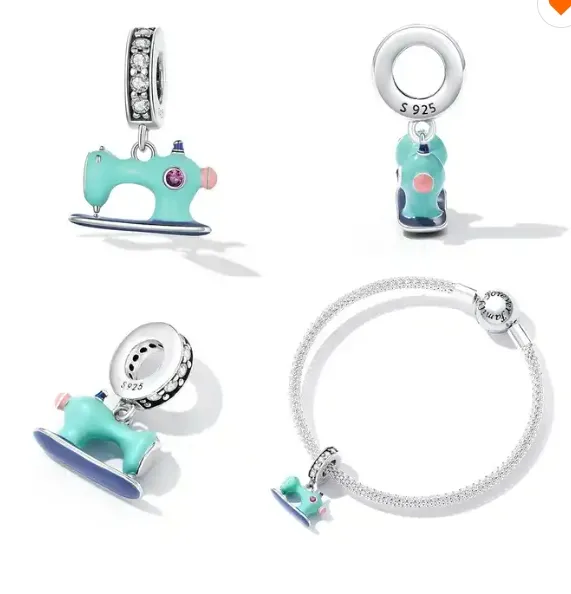 JBX charm The Stitcher silver