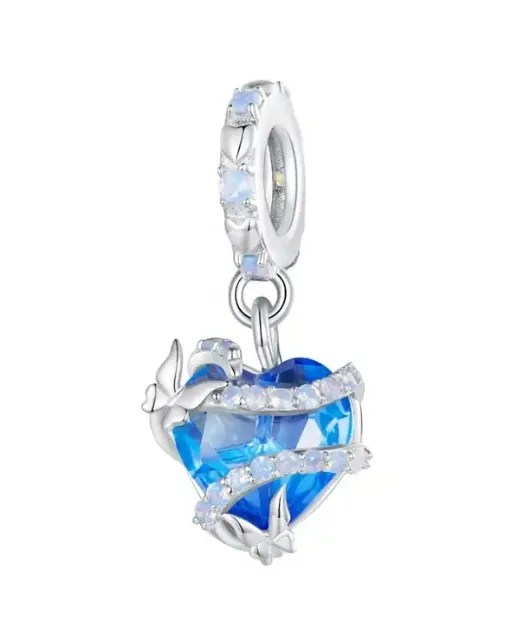 JBX charm Embrace my Heart silver