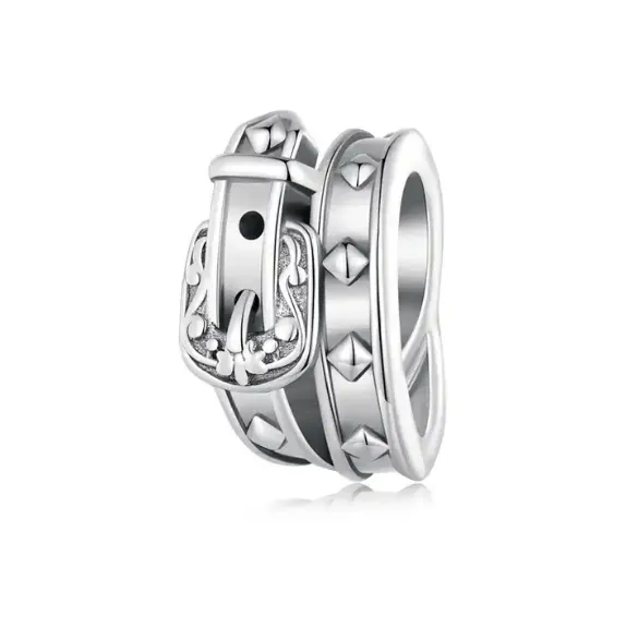JBX charm Buckle up silver
