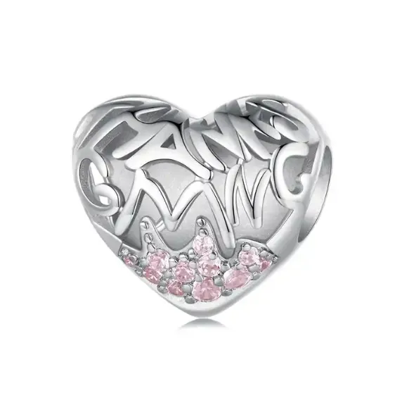 JBX CHARM ALWAYS IN MY HEART SILVER