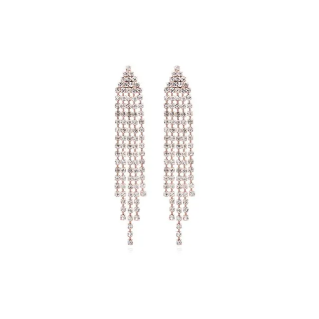JBX Manhattan dazzling earrings gold/clear