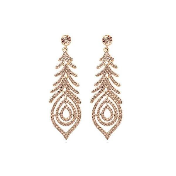 JBX Hollywood Star swarovski gold/champagne earrings