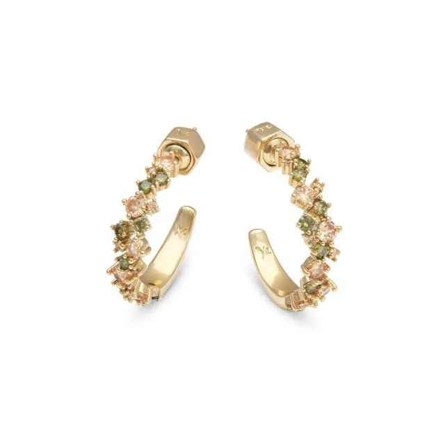 Ylva Li Meadow avantgarde earrings - Peridot