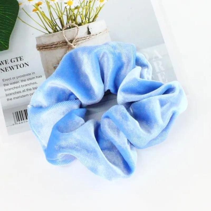 AVI Jewels Luxe Twist Scrunchie Blue