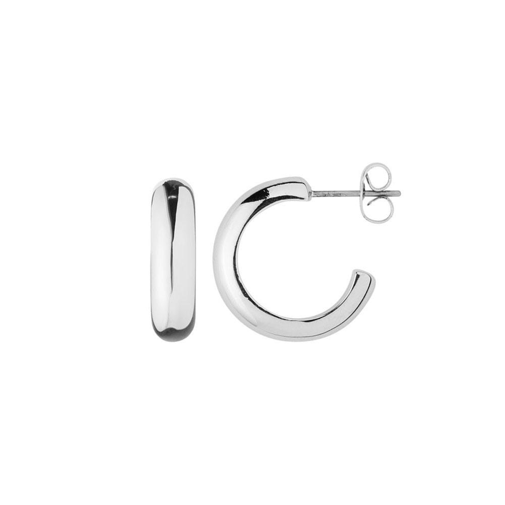 DYRBERG/KERN ELLEN HOOPS SILVER FRONTVISNING OG SIDEN