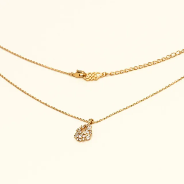 Lily and Rose Petite Miss Alice Necklace - Crystal (gold)