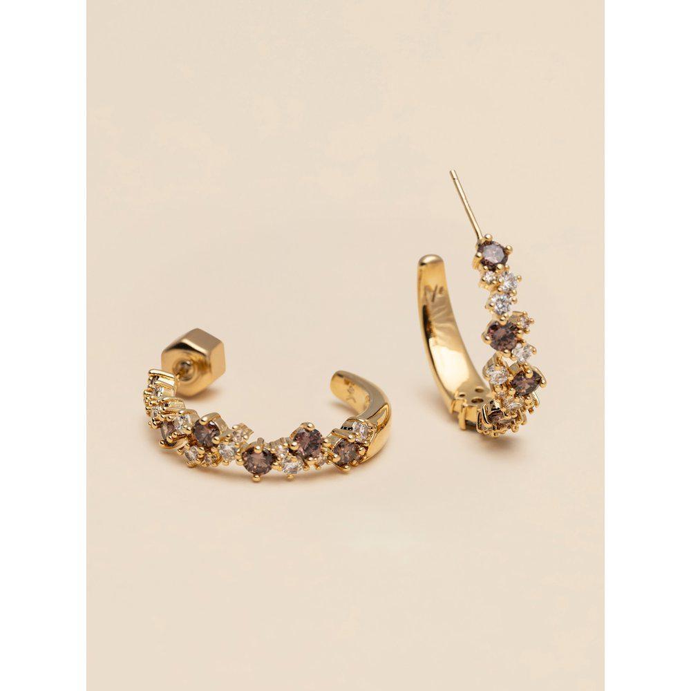 YLVA LI Meadow avantgarde earrings - Chestnut