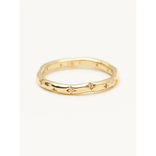 YLVA LI Petite Bertha ring - Gold