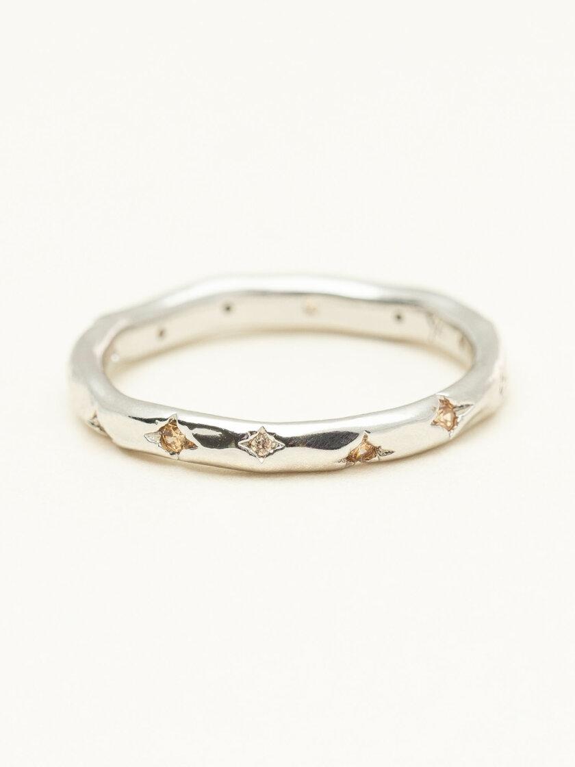YLVA LI Petite Bertha ring - Silver