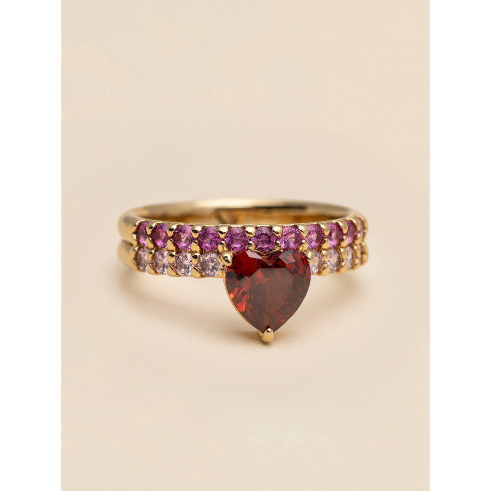 YLVA LI Venus ring  Pink garnet