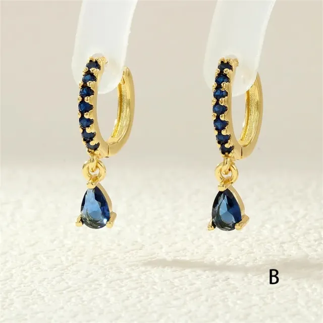 AVI Jewels Paris earrings gold/blue