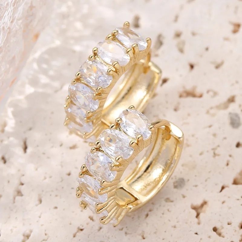 AVI Jewels Breeze earrings gold/clear