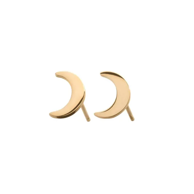 Edblad Bright night moon studs gold