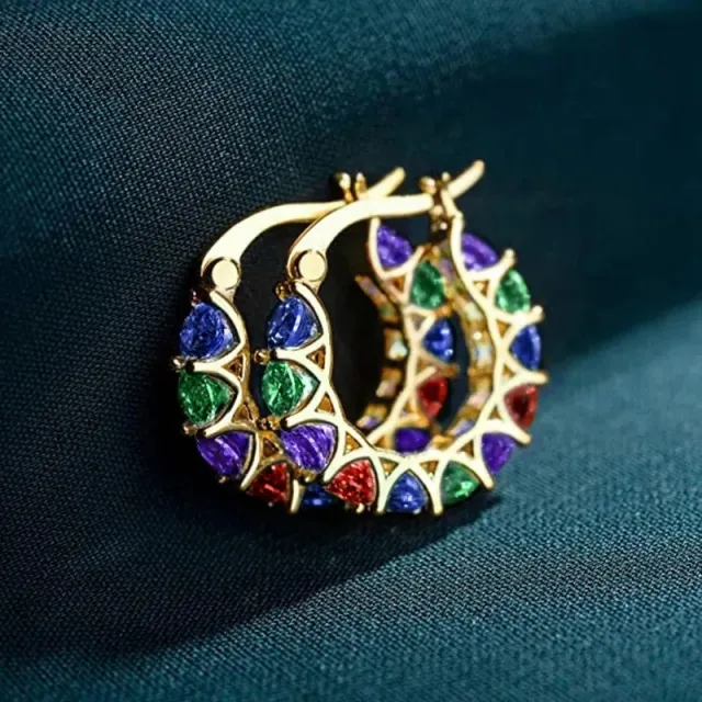 AVI Jewels Rio earrings gold/multi color