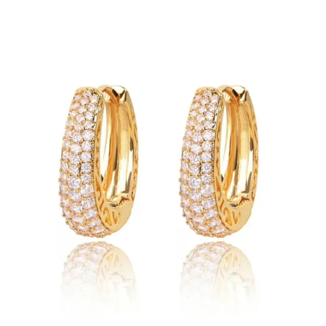 AVI Jewels Broadway hoops gold