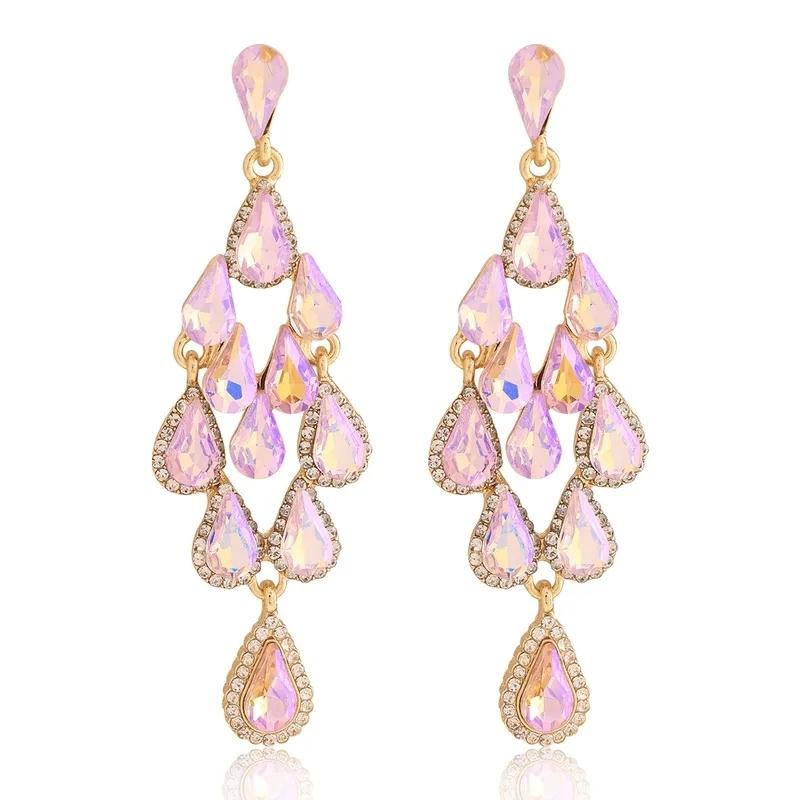 AVI Jewels Beverly earrings gold/pink