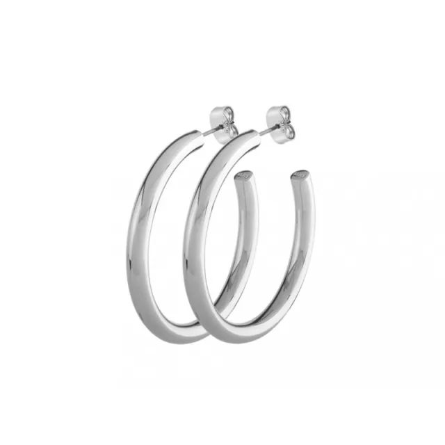 Dyrberg/Kern Rotundum hoops silver