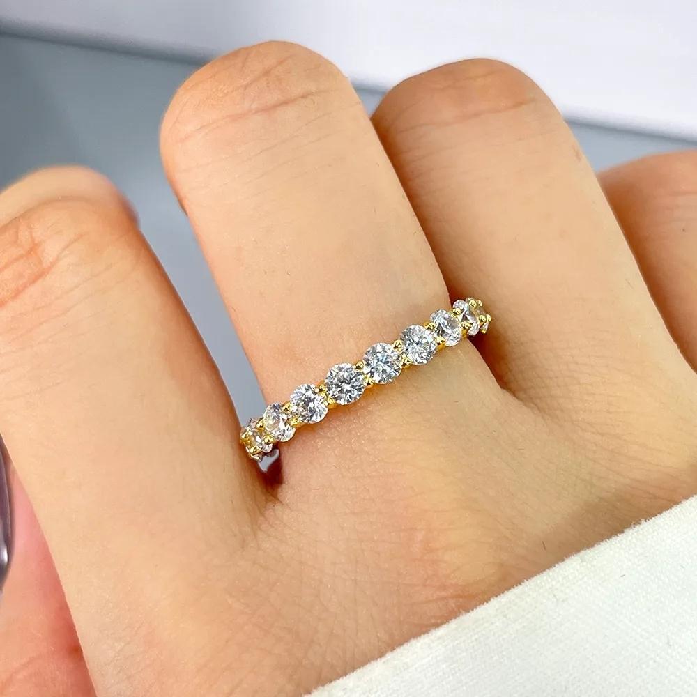 AVI Jewels Eternity ring gold/clear