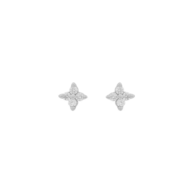 Snö of Sweden Wish small earrings silver/clear