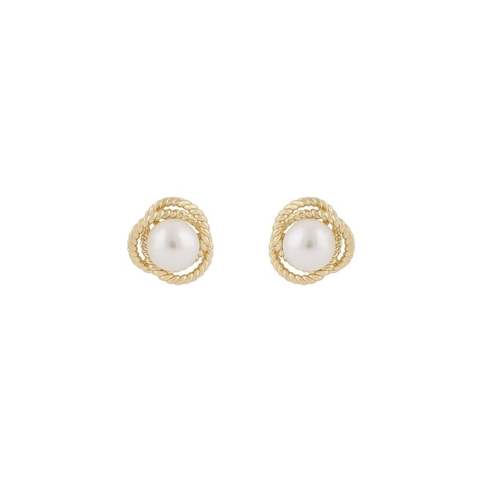 Snö of Sweden Lydia pearl earrings gold