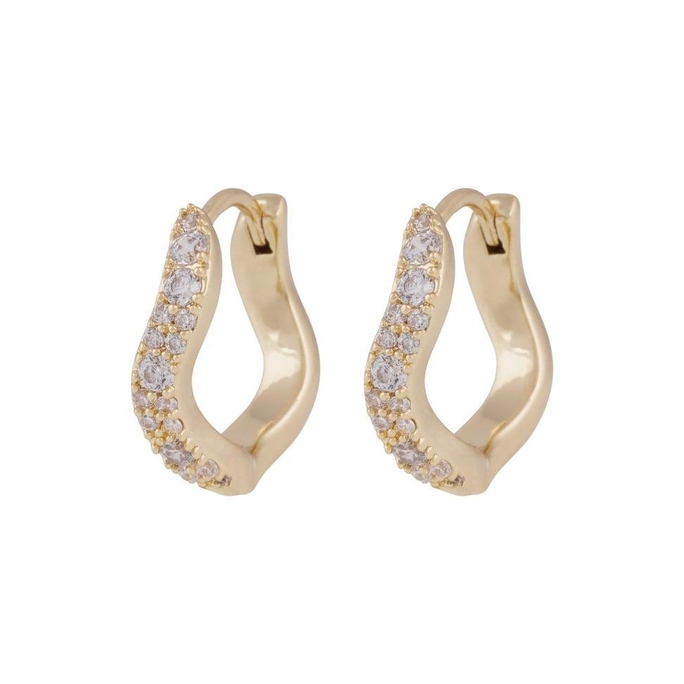 Snö of Sweden Essential Curve small earrings gold