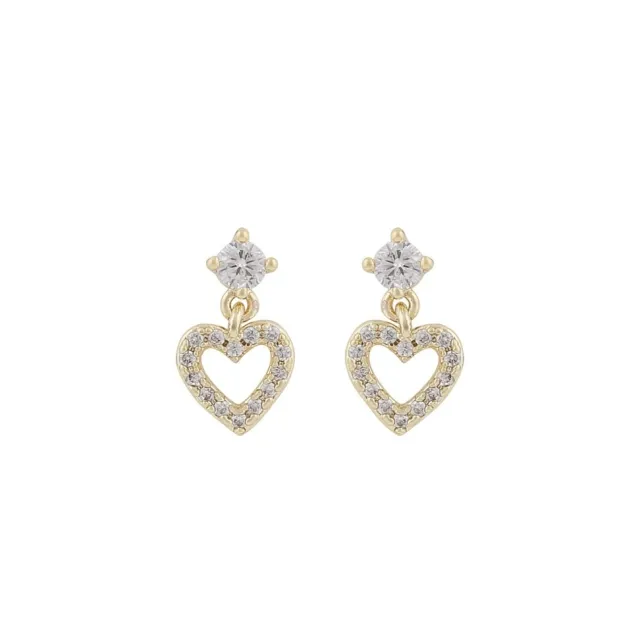 Snö of Sweden Nisi heart earrings gold