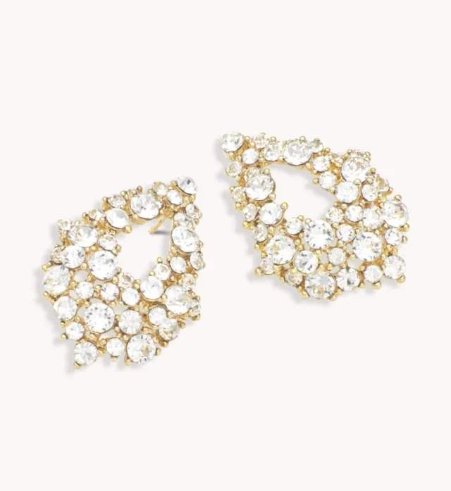 Lily and Rose Alice Earrings Crystal (Gold)