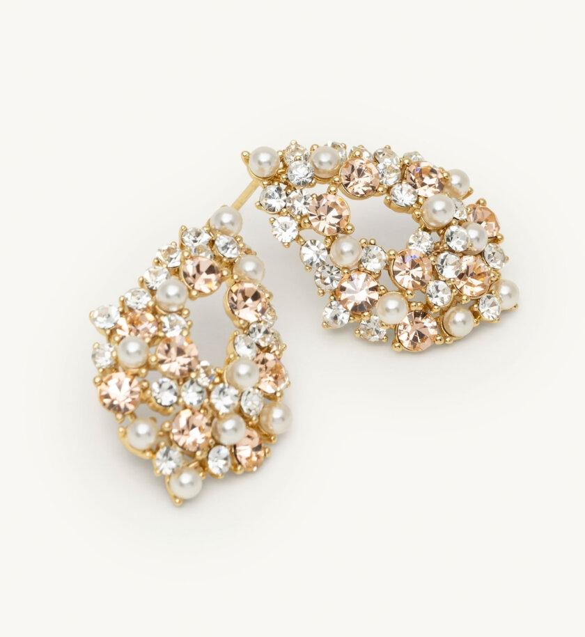 Lily and Rose Alice pearl earrings - Ivory silk