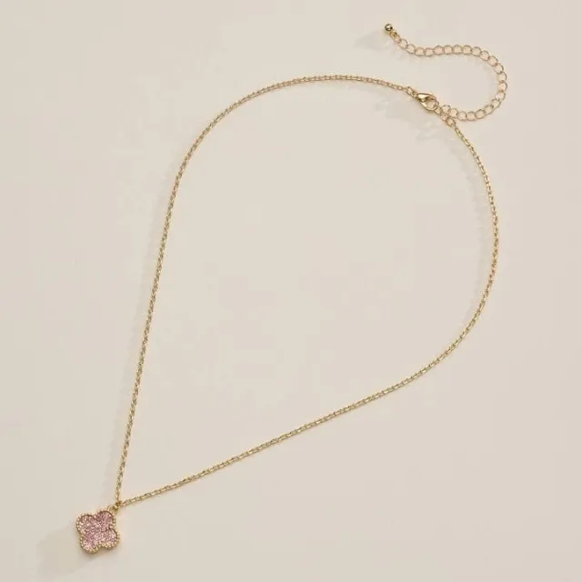 AVI Jewels Como necklace pink/gold