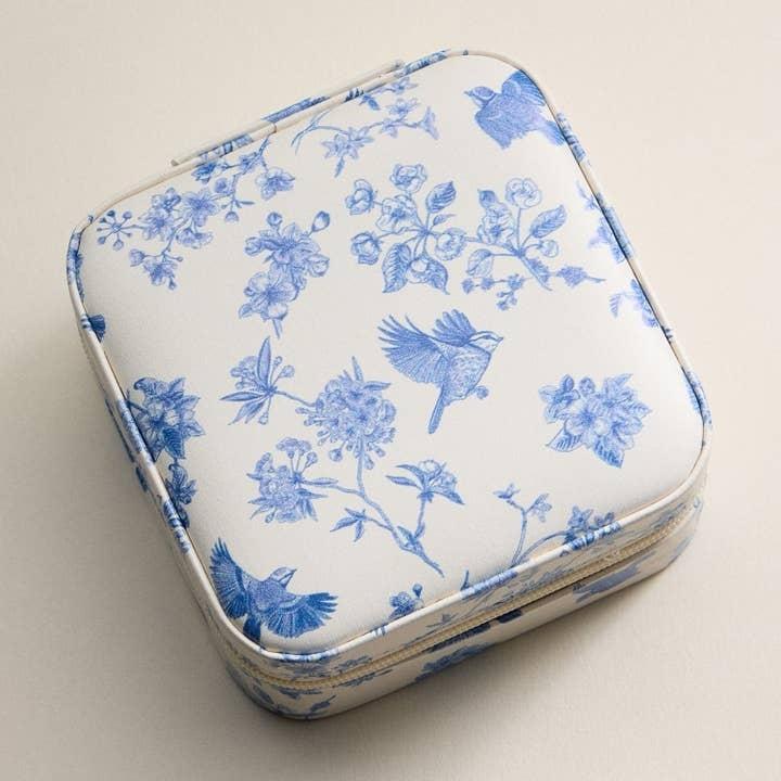 AVI Accessories Travel Jewelbox blue/white